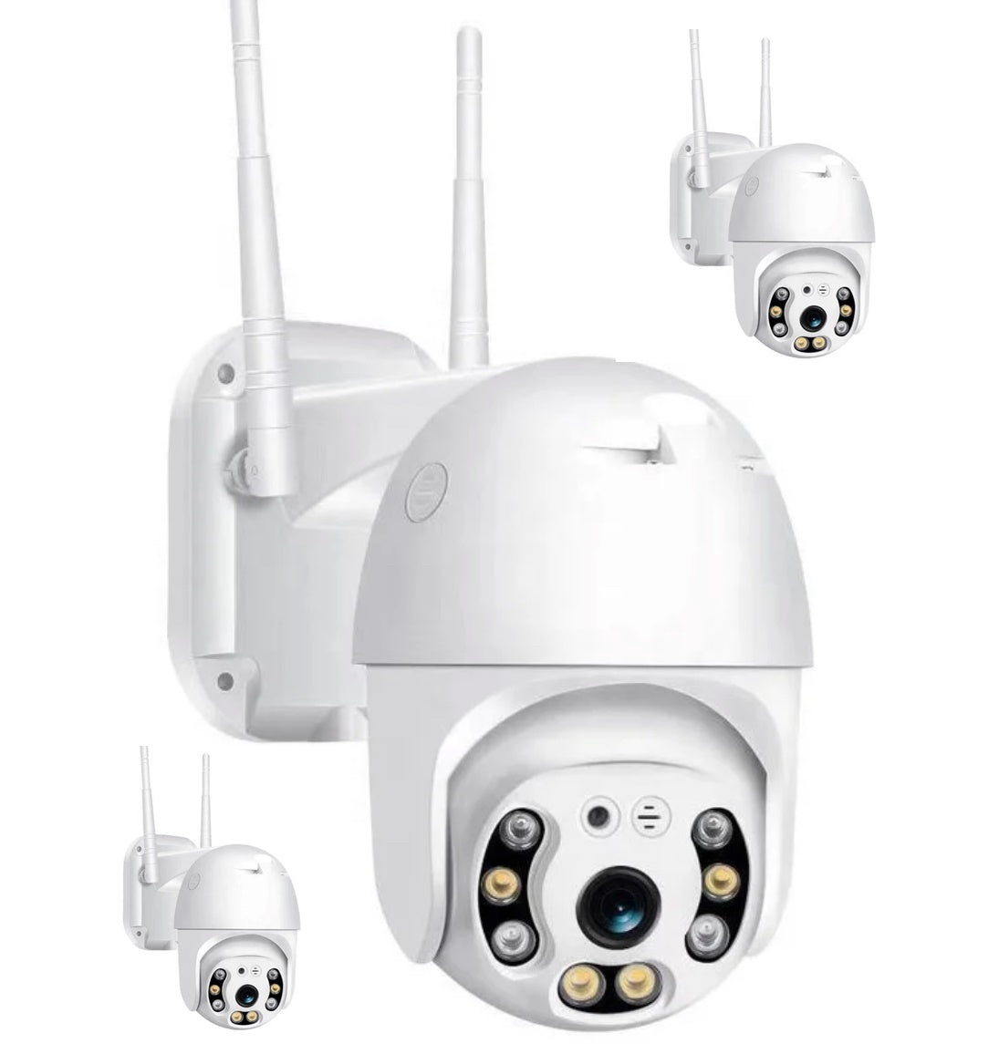 2 X CAMERA 3 MP FULL HD- WIFI cu rotire completa si vedere color