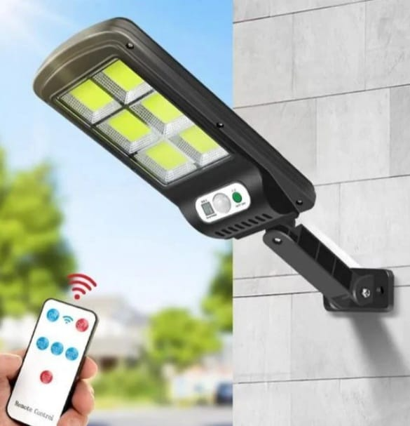 PACHET 2x LAMPA STRADALA cu INCARCARE SOLARA 30W