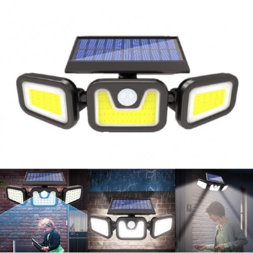 LAMPA SOLARA TRIPLA split, senzor de de miscare, 15 W, IP65