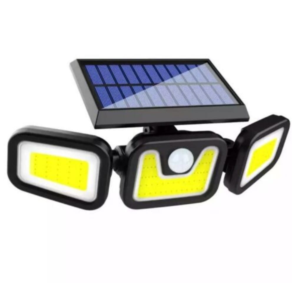 LAMPA SOLARA TRIPLA split, senzor de de miscare, 15 W, IP65