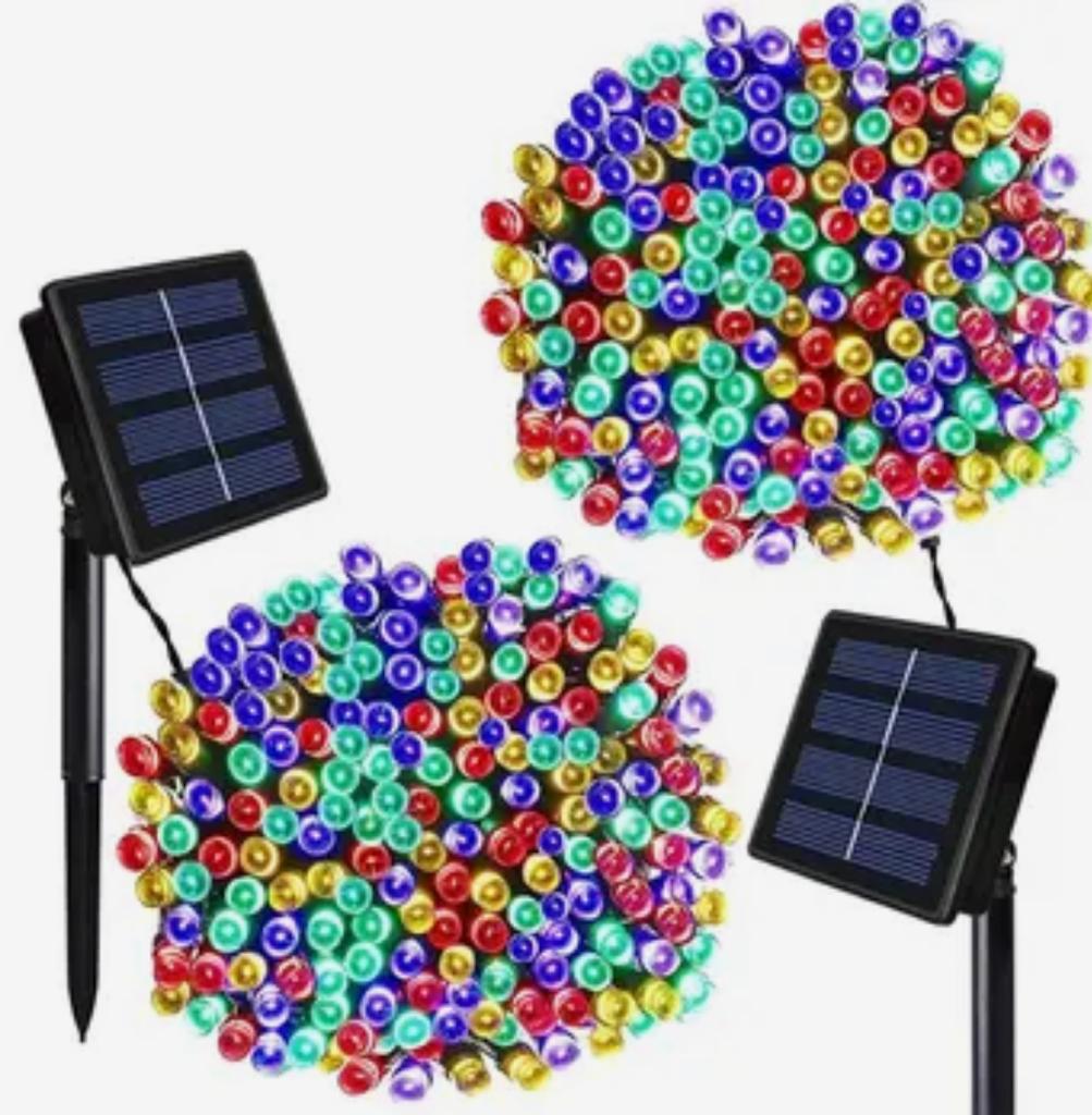 SET 2 X INSTALATIE 100 LED PENTRU EXTERIOR CU INCARCARE SOLARA
