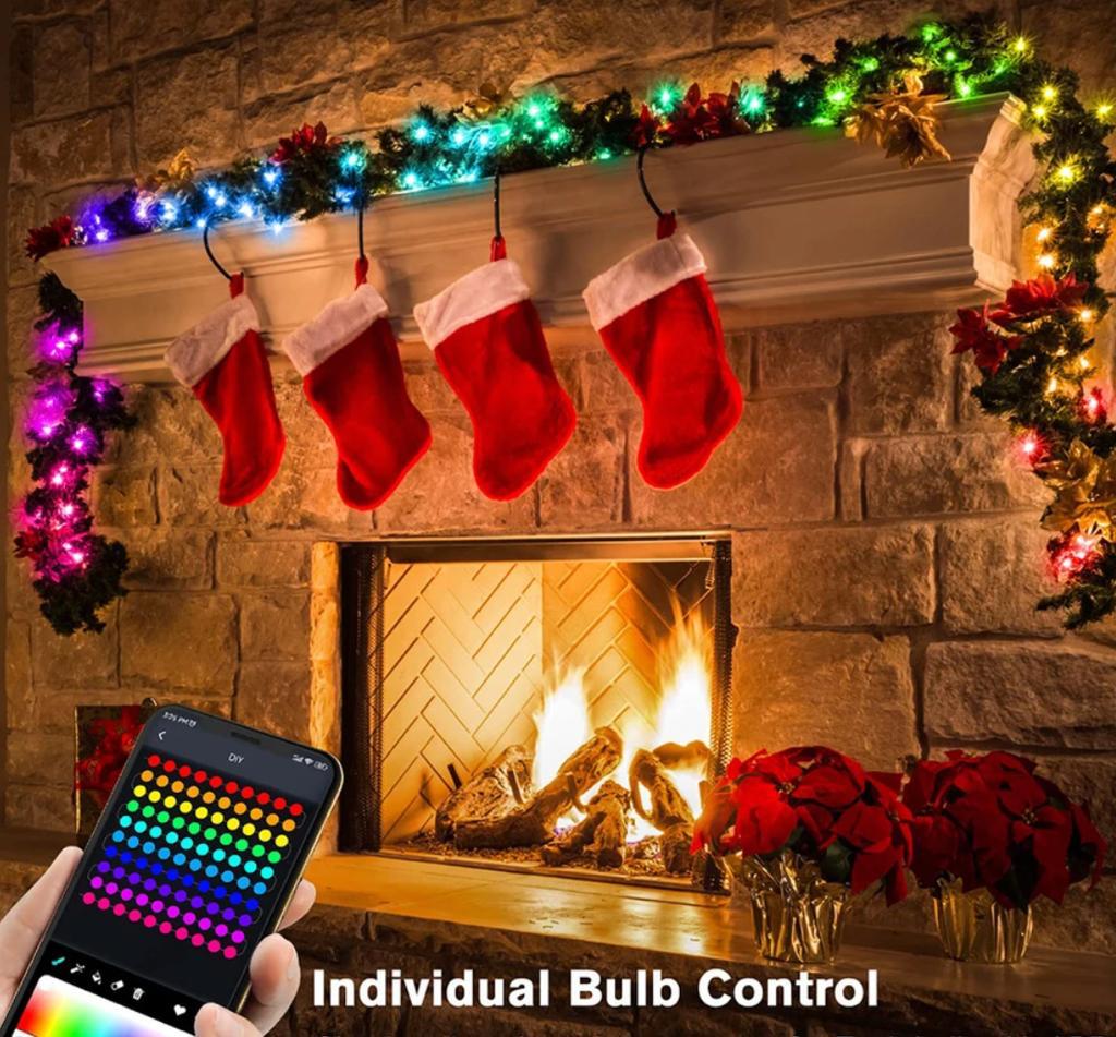 INSTALATIE CRACIUN SMART RGB, CONTROL APLICATIE PRIN TELEFON 10m