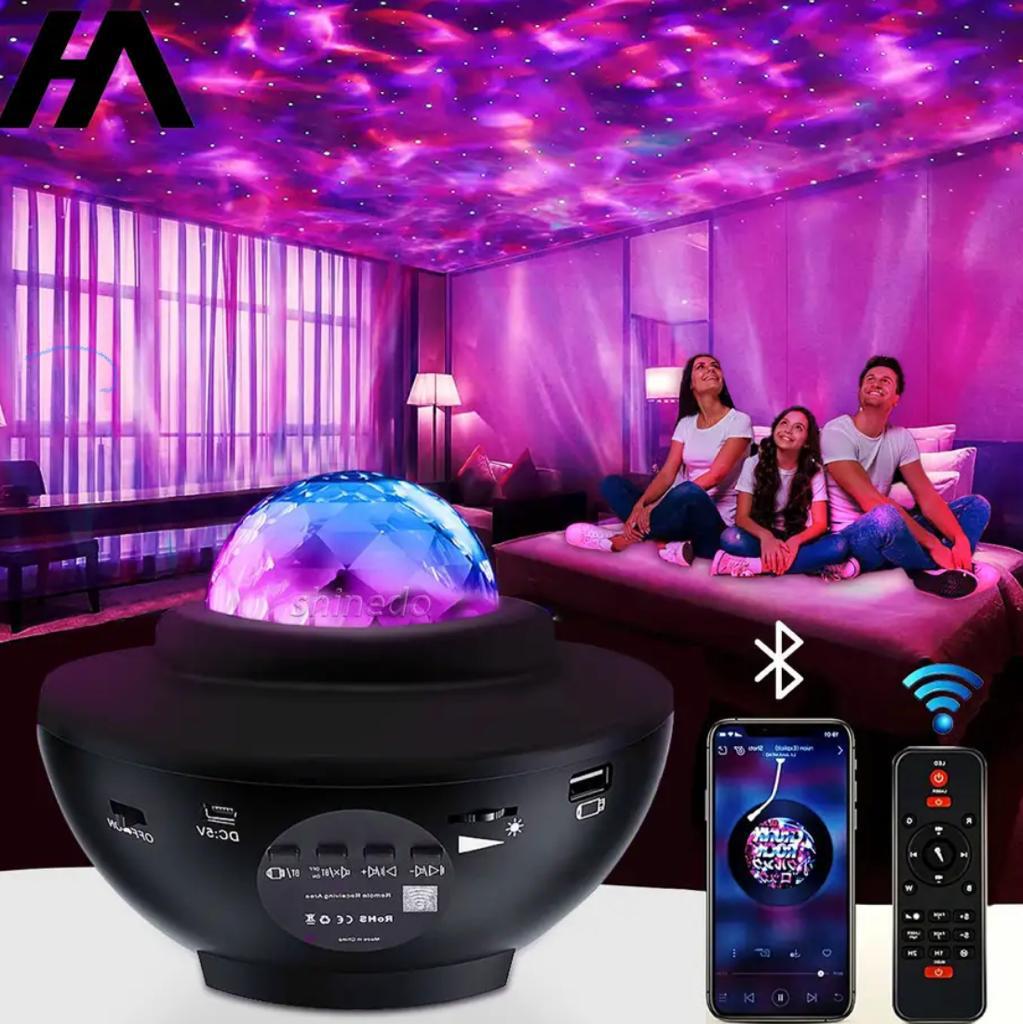 PROIECTOR 10 CULORI, LASER + BOXA BLUETOOTH + TELECOMANDA