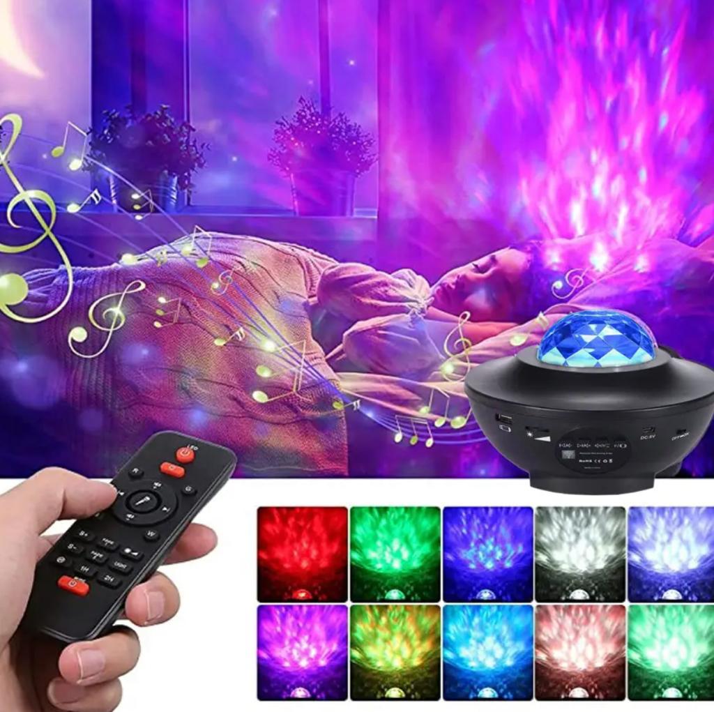 PROIECTOR 10 CULORI, LASER + BOXA BLUETOOTH + TELECOMANDA