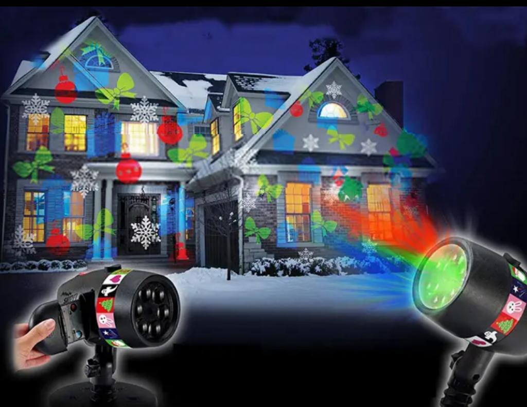 PROIECTOR PENTRU SARBATORI CU LED, 12 DIAPOZITIVE DIFERITE
