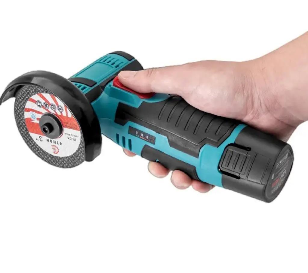 MINI POLIZOR UNGHIULAR ELECTRIC CU 2 ACUMULATORI, FLEX PORTABIL, 12V, DISC 76 MM