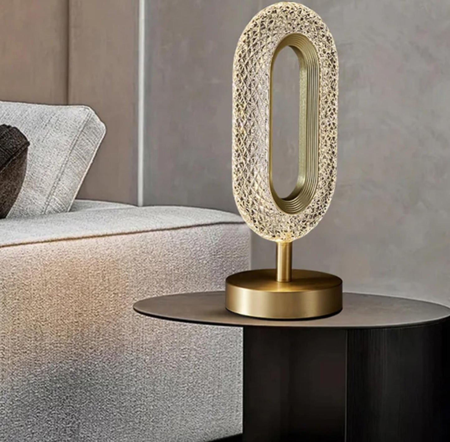 LAMPA CRYSTAL CU LED, OVALA