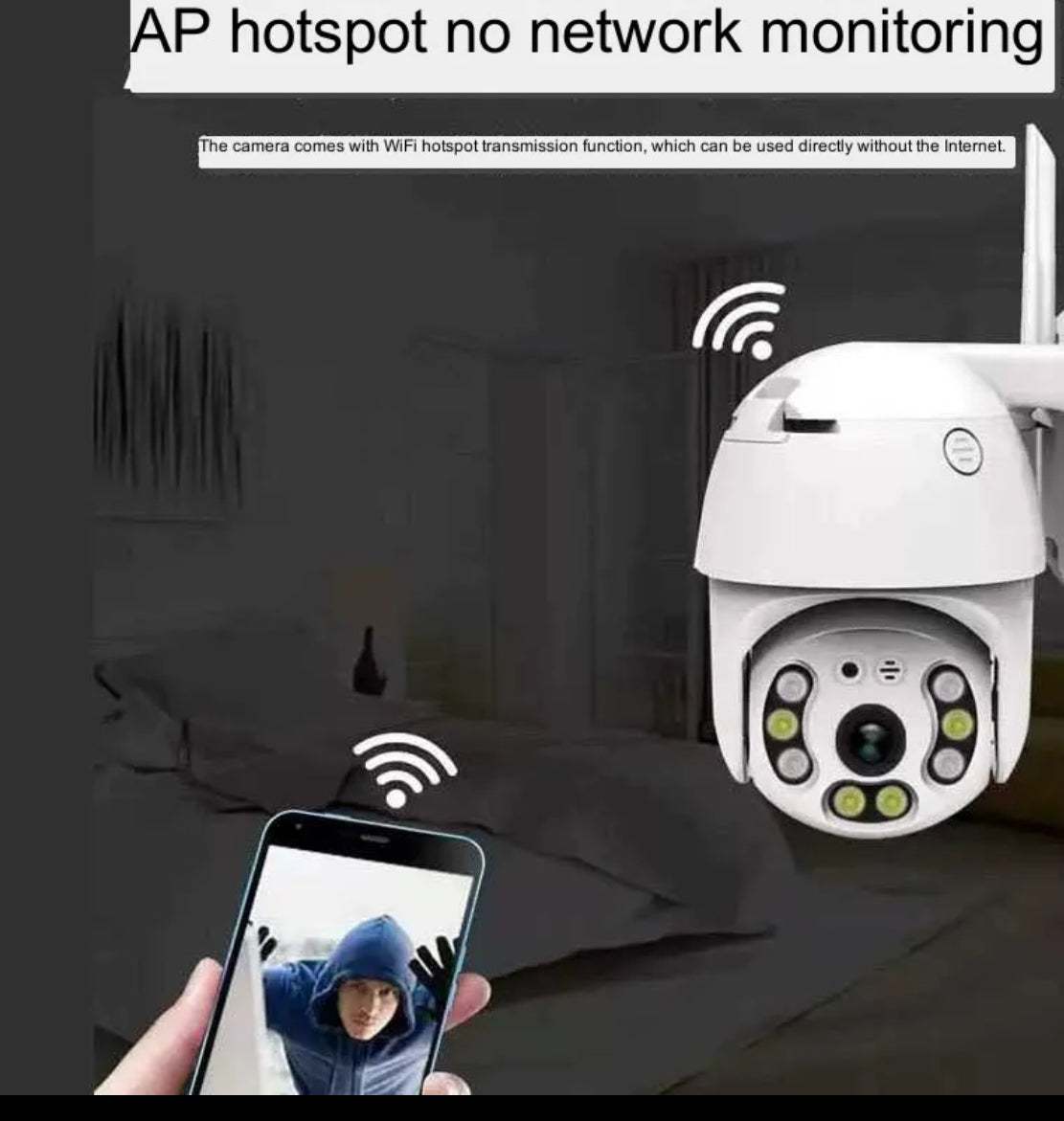 2 X CAMERA 3 MP FULL HD- WIFI cu rotire completa si vedere color