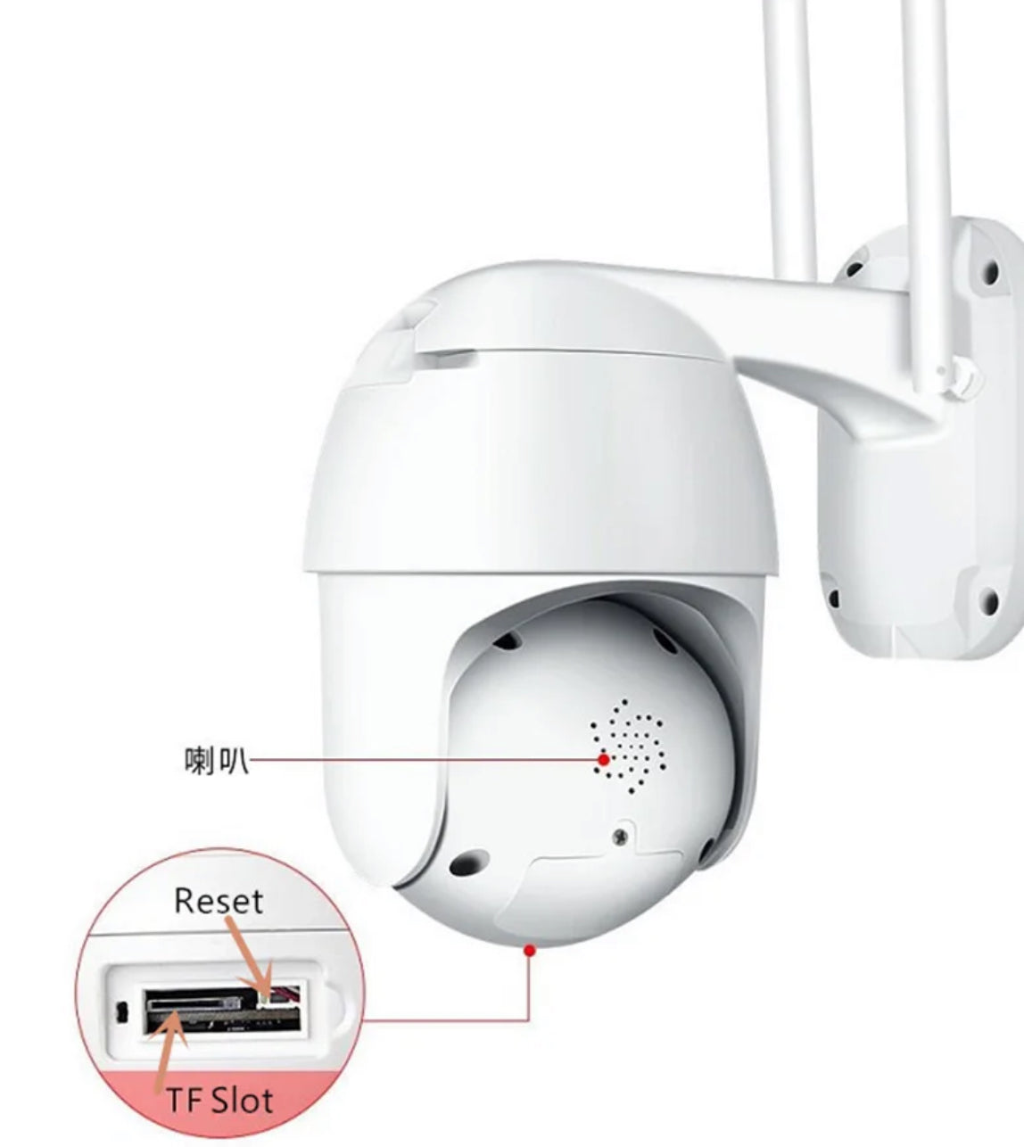 2 X CAMERA 3 MP FULL HD- WIFI cu rotire completa si vedere color