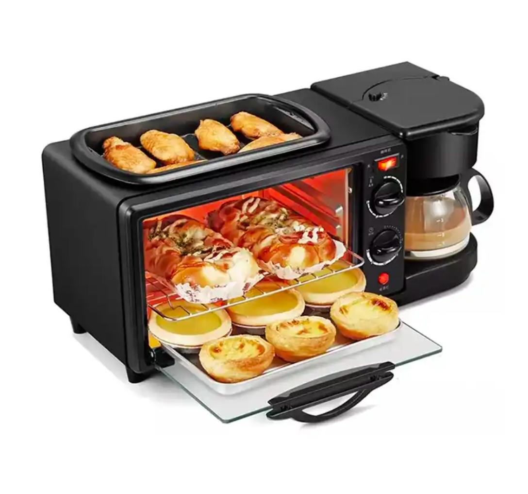 APARAT ELECTRIC PENTRU MIC DEJUN, 3 IN 1, CUPTOR, GRILL SI FILTRU CAFEA