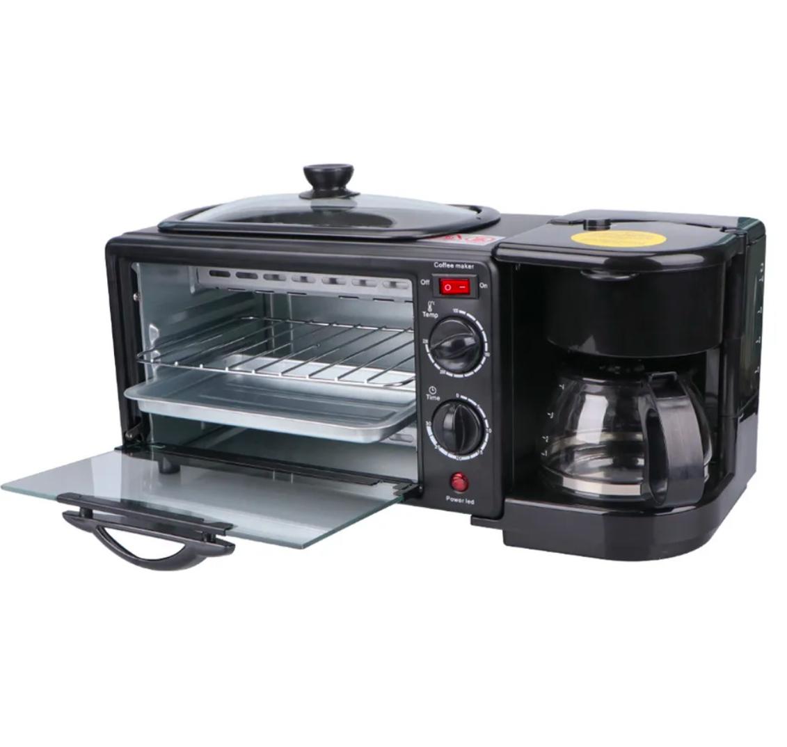 APARAT ELECTRIC PENTRU MIC DEJUN, 3 IN 1, CUPTOR, GRILL SI FILTRU CAFEA