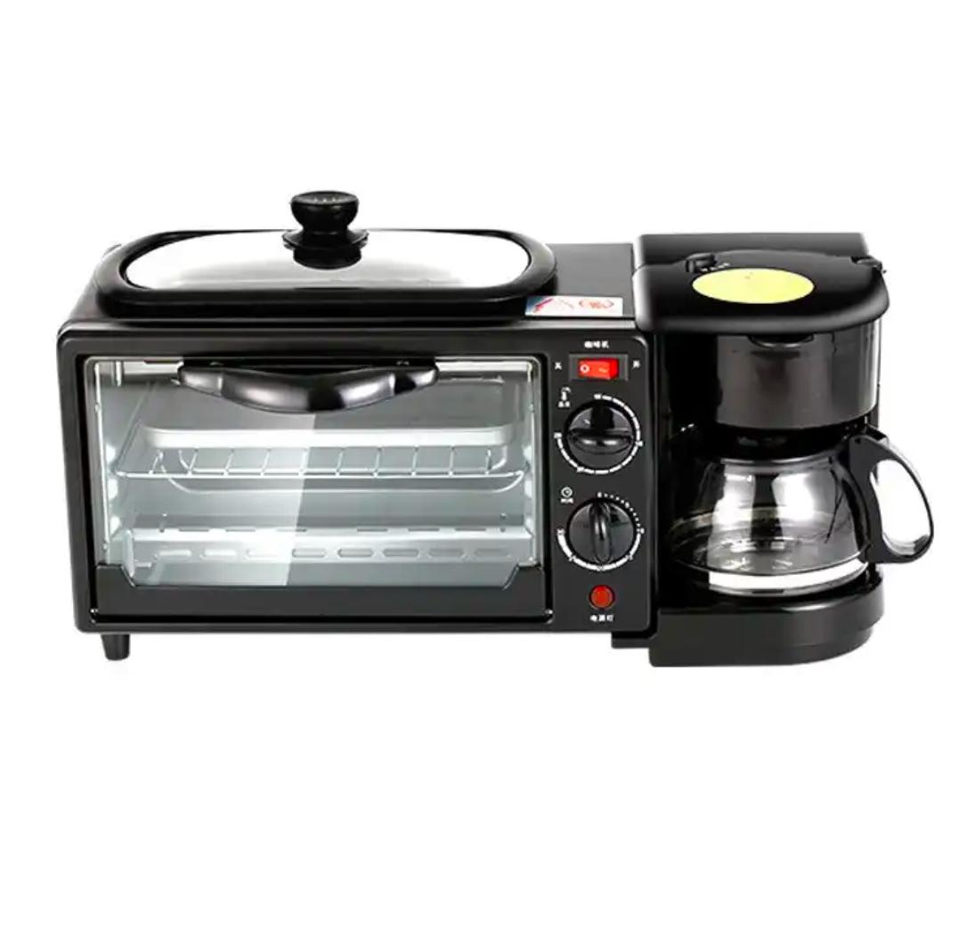 APARAT ELECTRIC PENTRU MIC DEJUN, 3 IN 1, CUPTOR, GRILL SI FILTRU CAFEA