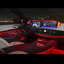 KIT LUMINI AMBIENTALE AUTO INTERIOR 4 BENZI LED RGB CU TELECOMANDA