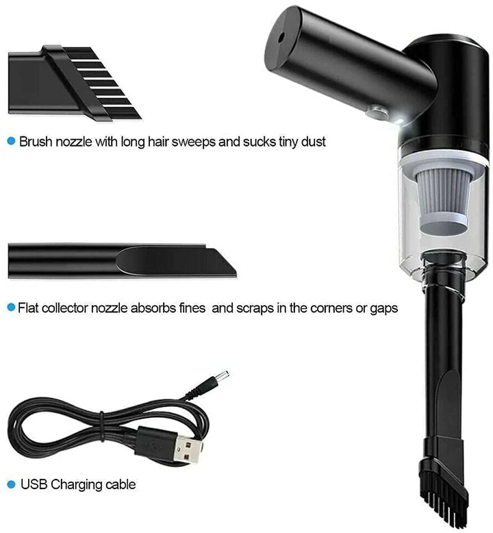 Mini aspirator wireless 2in1