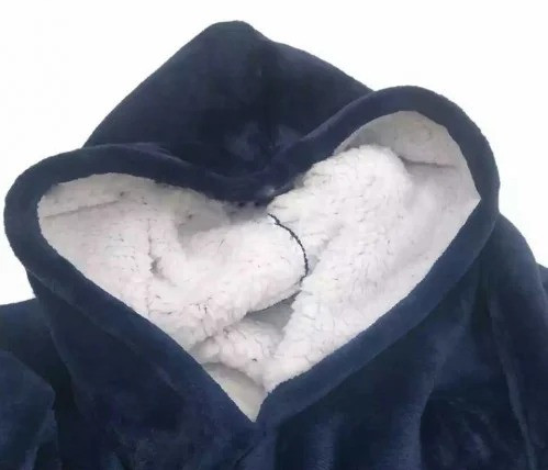 PATURA PUFOASA STIL HANORAC, CU GLUGA