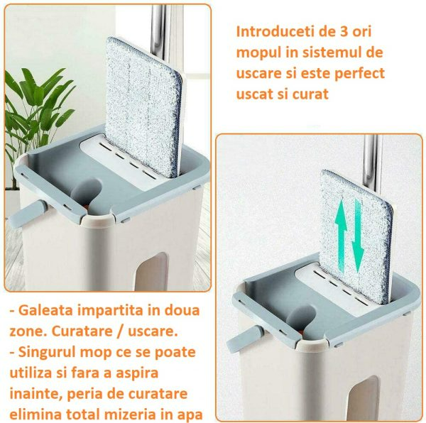 MOP PROFESIONAL cu doua cuve de spalare si uscare + 2 lavete