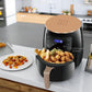 FRITEUZĂ CU AER CALD 6L + CADOU -SET DE 50 HARTII DE COPT PENTRU AIRFRYER