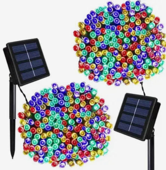 SET 2 X INSTALATIE 100 LED PENTRU EXTERIOR CU INCARCARE SOLARA