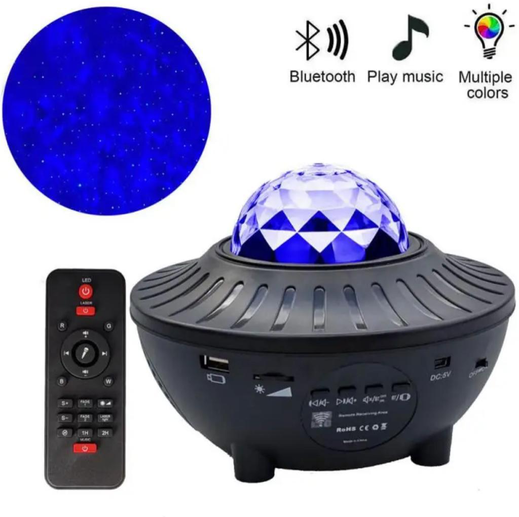 PROIECTOR 10 CULORI, LASER + BOXA BLUETOOTH + TELECOMANDA