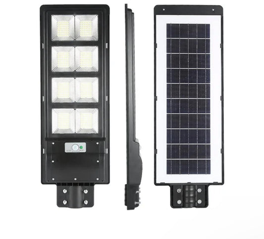 2 X LAMPA SOLARA 400W cu SENZOR MISCARE + Telecomanda + Suport Metalic