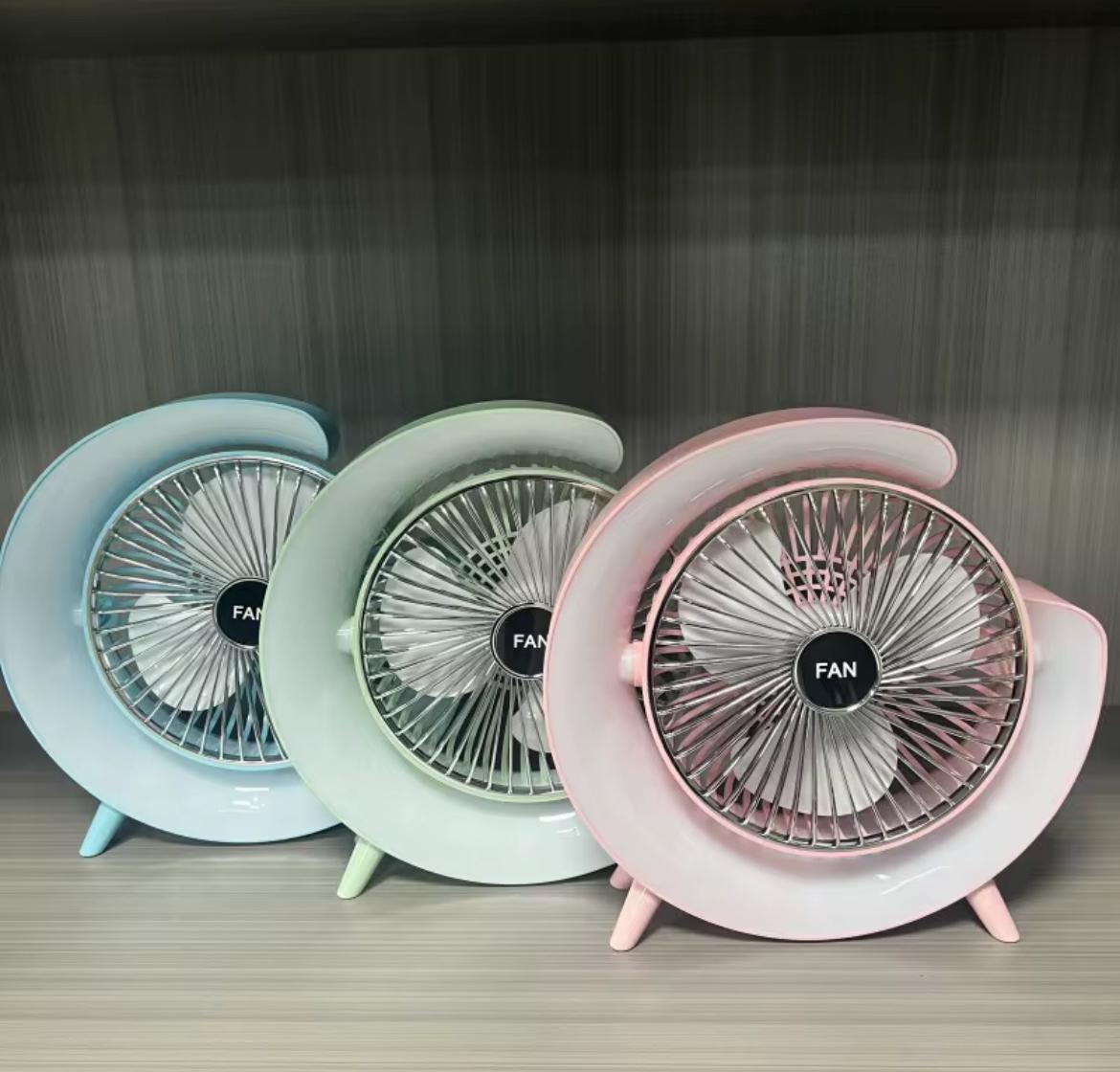 VENTILATOR REINCARCABIL SI REGLABIL 180 gr. + FUNCTIE  ILUMINARE