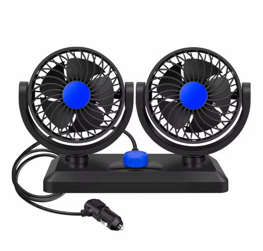 VENTILATOR AUTO DUBLU, ROTATIV, ALIMENTARE LA PRIZA MASINII