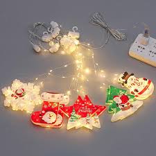 Perdea de Crăciun LED, 10 figurine, 3 m