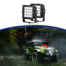 Set 4 proiectoare 16 LED 48W auto OFF-ROAD, IP 67