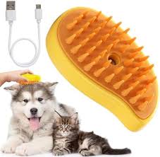 Perie animale Brushy-G cu abur si peri din silicon, 3in1, pentru curățare, masaj și blană strălucitoare